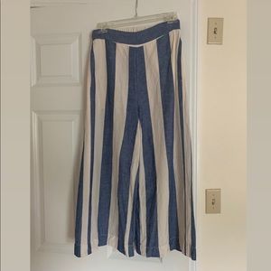 Madewell High Waisted Striped Beach Pants